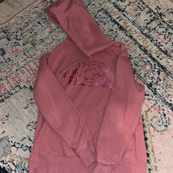 Pink North Face Hoodie - Picture 1 of 2